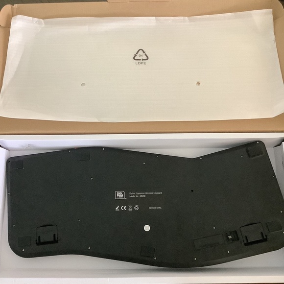 Delton KB200 Ergonomic 2.4G Wireless KEYBOARD ONLY No Dongle - NEW - Picture 4 of 6